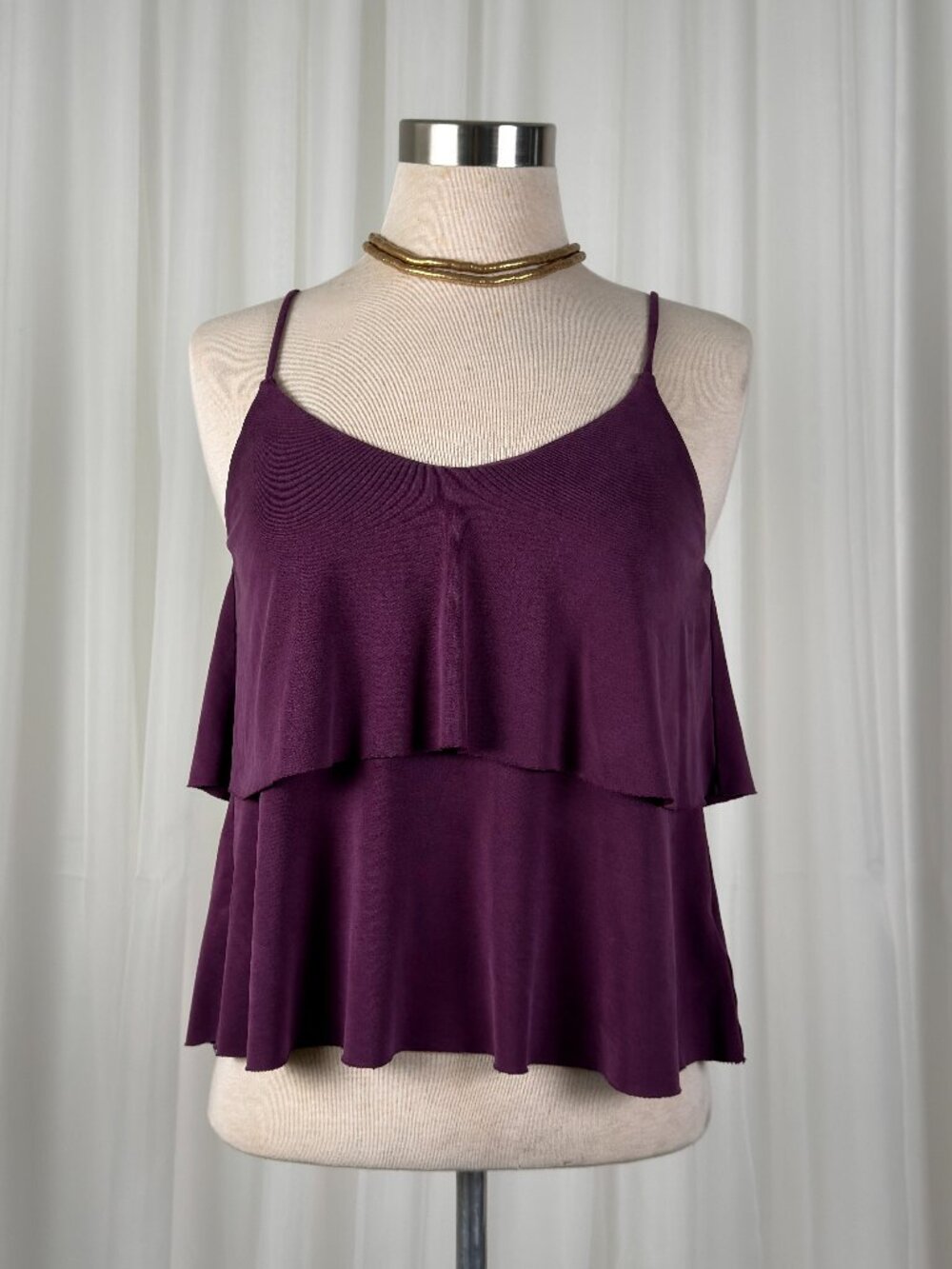 Mudd tiered ruffle camisole top XS